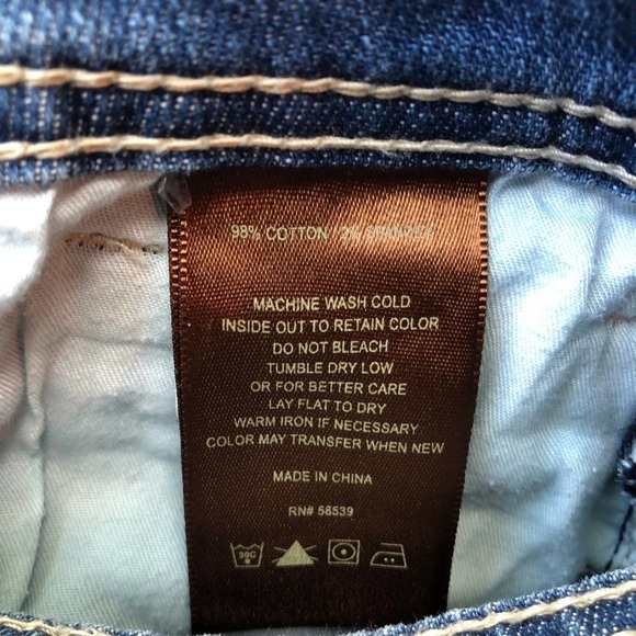 Kut From The Kloth Cameron Wide Cuff Roll Up Jean Blue Size 8 Denim - Picture 7 of 14